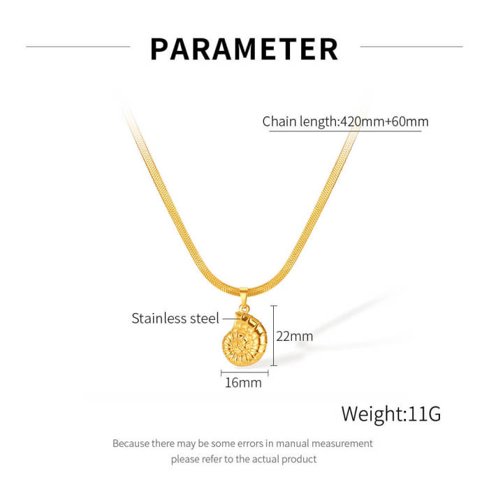 Wholesale Stainless Steel Conch Necklace