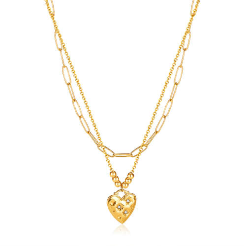 Wholesale Stainless Steel Heart Pendant Necklace