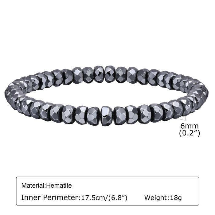 Wholesale Black Gallstone Beaded Bracelets