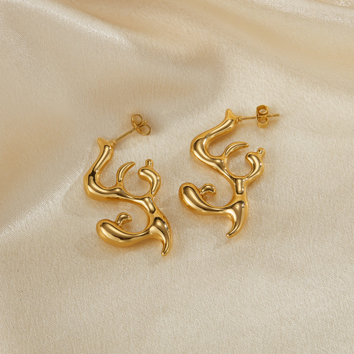 Wholesale Ins Style Stainless Steel Earrings