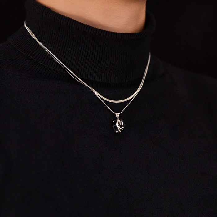 Wholesale Stainless Steel Necklace with Copper Pendant