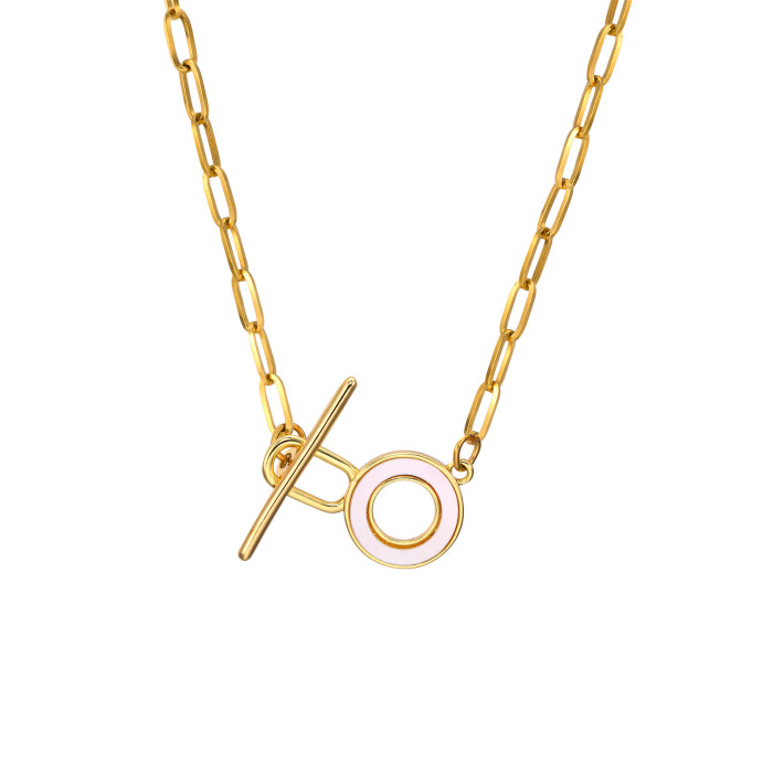 Wholesale Stainless Steel Plated Gold Women's Necklace