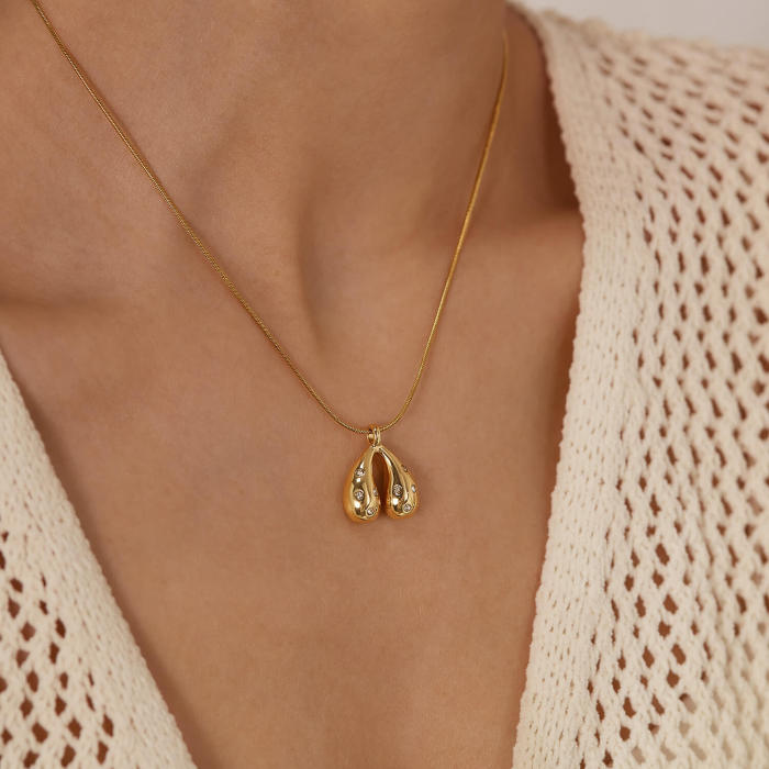 Wholesale Stainless Steel Drop Pendant Necklace