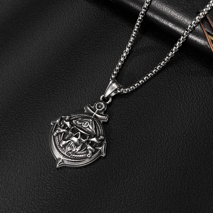 Wholesale Stainless Steel Pirate Skull Pendant