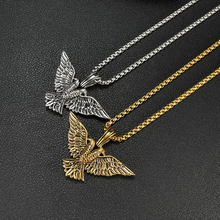 Wholesale Stainless Steel Double Headed Eagle Pendant