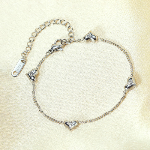 Wholesale Stainless Steel Heart Bracelet