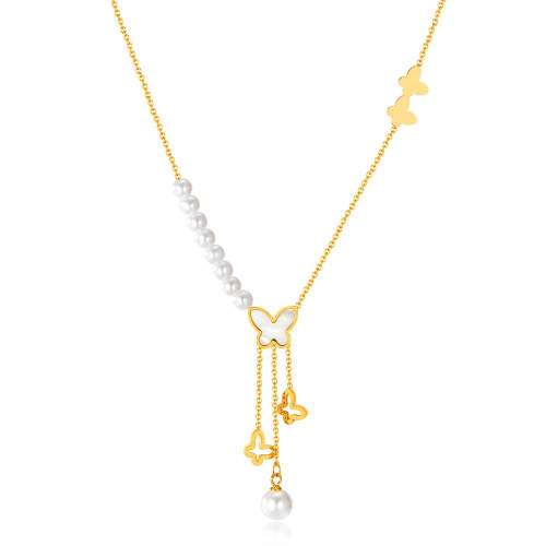 Wholesale Stainless Steel Butterfly Necklaces