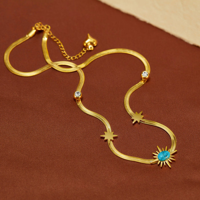 Wholesale Stainless Steel Flat Snakebone Necklace