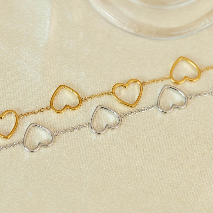 Wholesale Stainless Steel Heart Bracelet