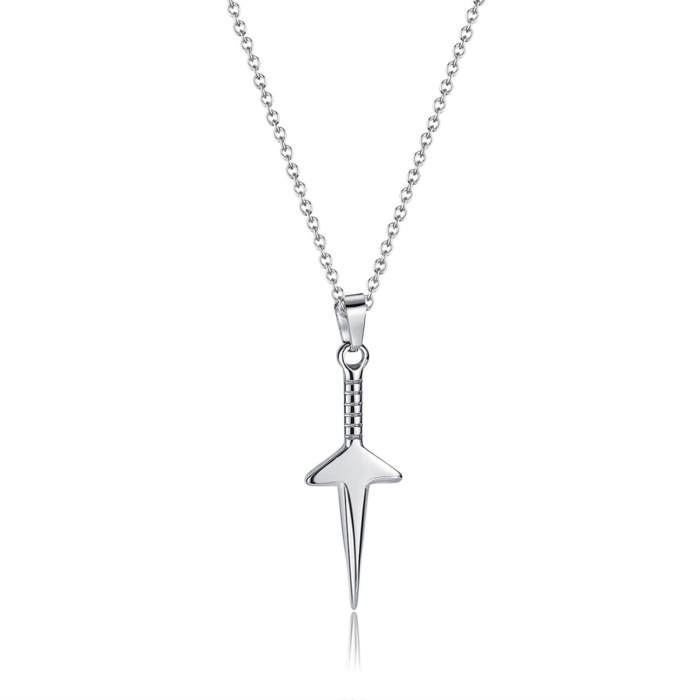 Wholesale Stainless Steel Crossed Sword Pendant