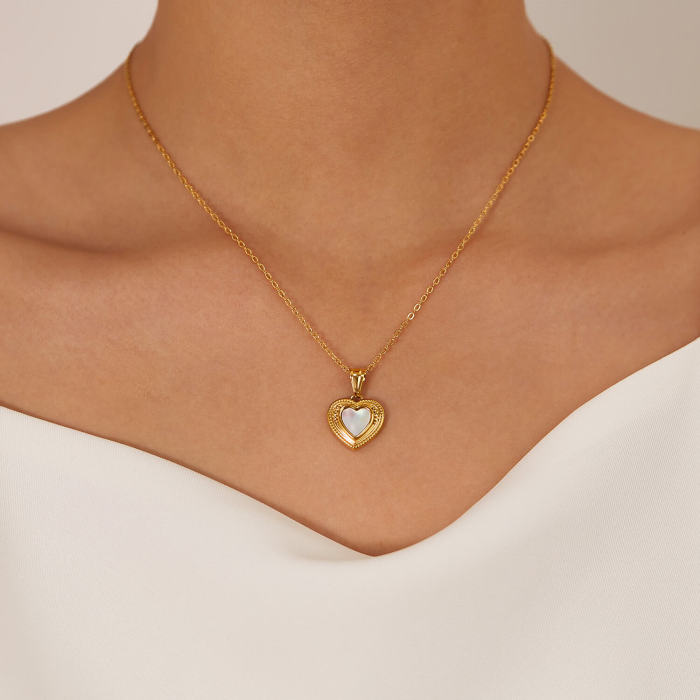 Wholesale Stainless Steel Heart Pendant Necklace