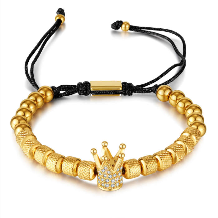 Wholesale Stainless Steel Crown Bracelet