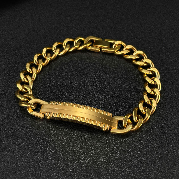 Wholesale Stainless Steel Cuban Chain Bracelet