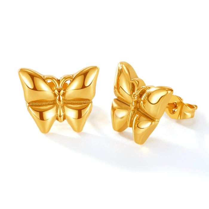 Wholesale Stainless Steel Butterfly Earrings