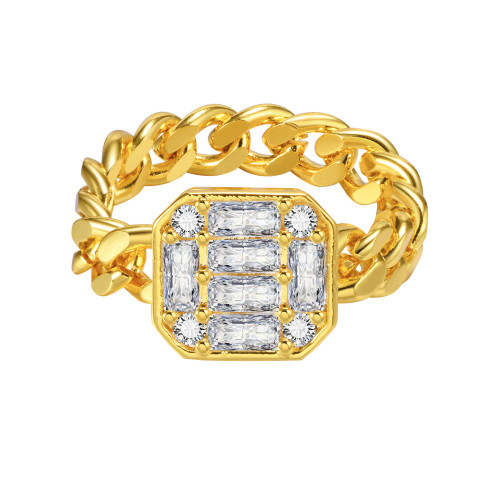 Wholesale Zirconia Chain Ring