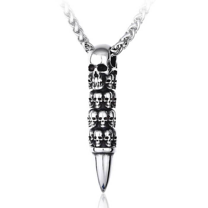 Wholesale Stainless Steel Bullets with Skulls