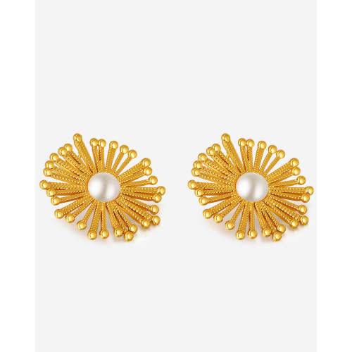 Wholesale Stainless Steel Flower Earring