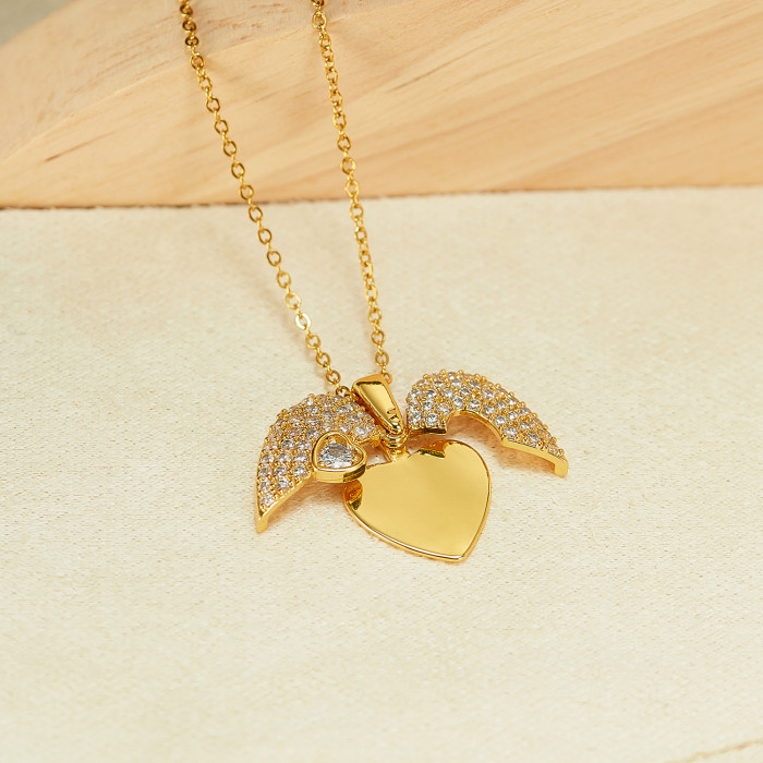 Wholesale Copper Openable Heart Pendant