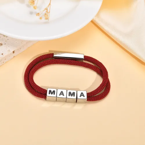Wholesale Stainless Steel MAMA Bracelet