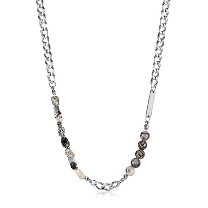 Wholesale Stainless Steel Natural Stone Chain