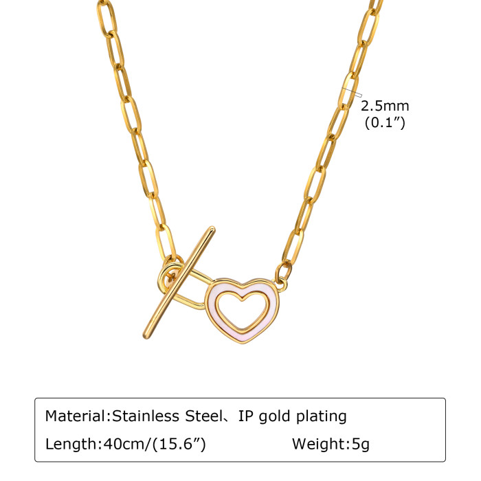 Wholesale Stainless Steel Plated Gold Women's Necklace