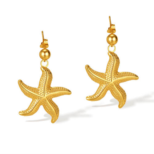 Wholesale Stainless Steel Starfish Earrings