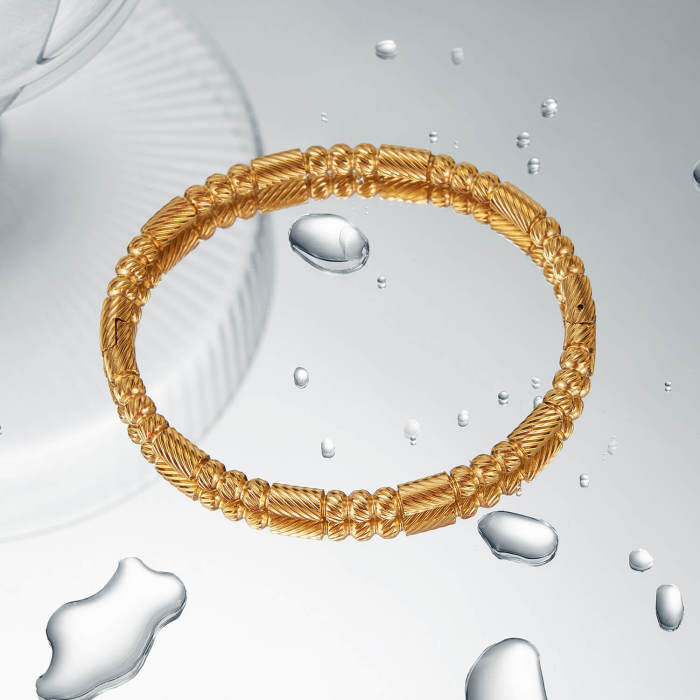 Wholesale Stainless Steel Gold Plated Bracelet