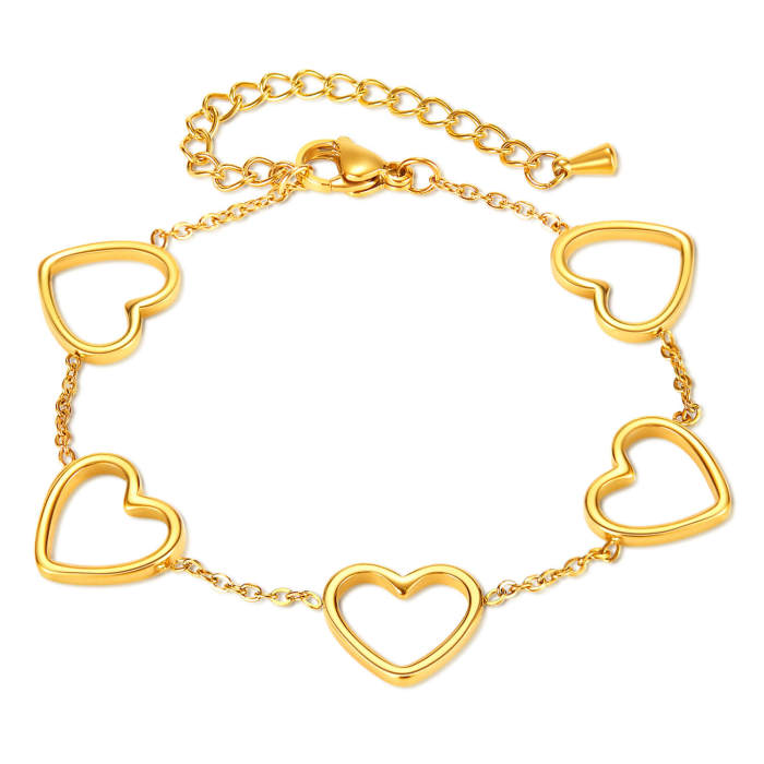 Wholesale Stainless Steel Heart Bracelet