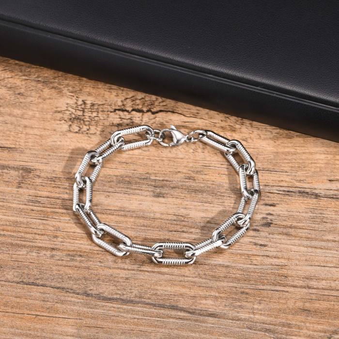 Wholesale Stainless Steel Chunky Chain Bracelet