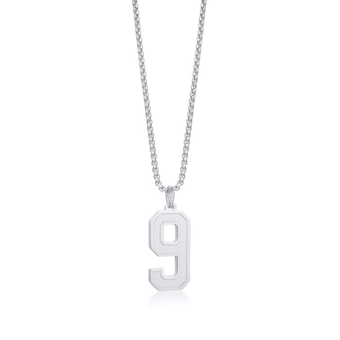 Wholesale Stainless Steel Number 0-9 Pendant