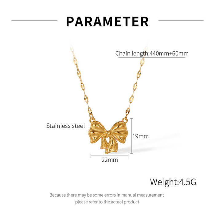 Wholesale Stainless Steel Ribbon Pendant Necklace