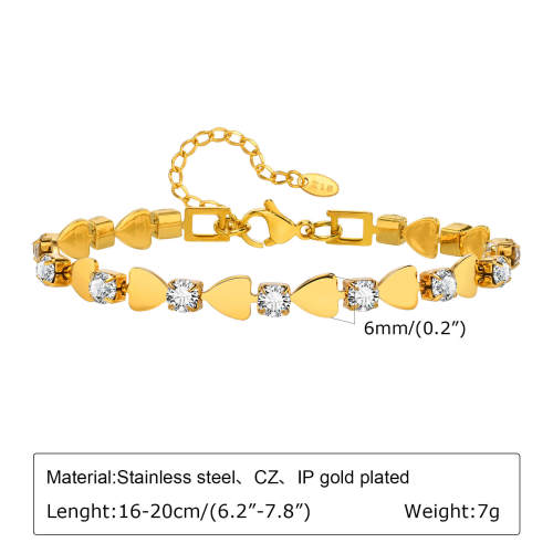 Wholesale Stainless Steel 18K Gold Bracelet
