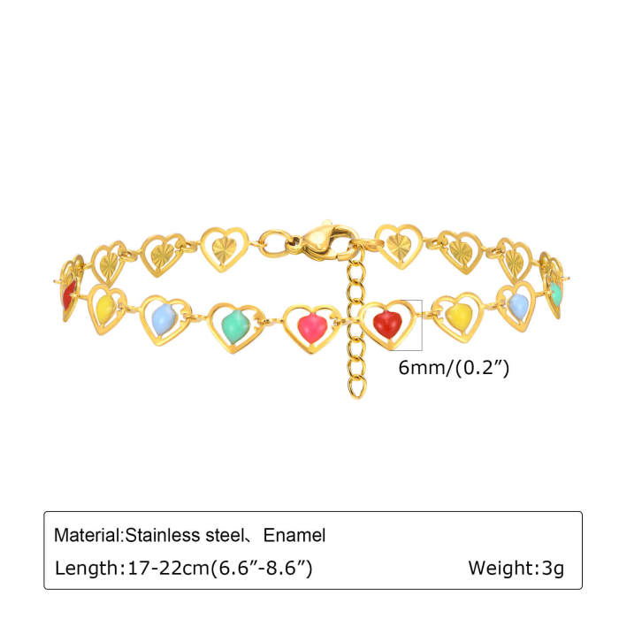 Wholesale Women's Colorful Drip Bracelet