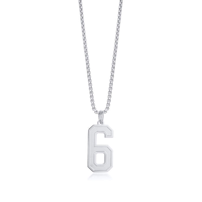 Wholesale Stainless Steel Number 0-9 Pendant