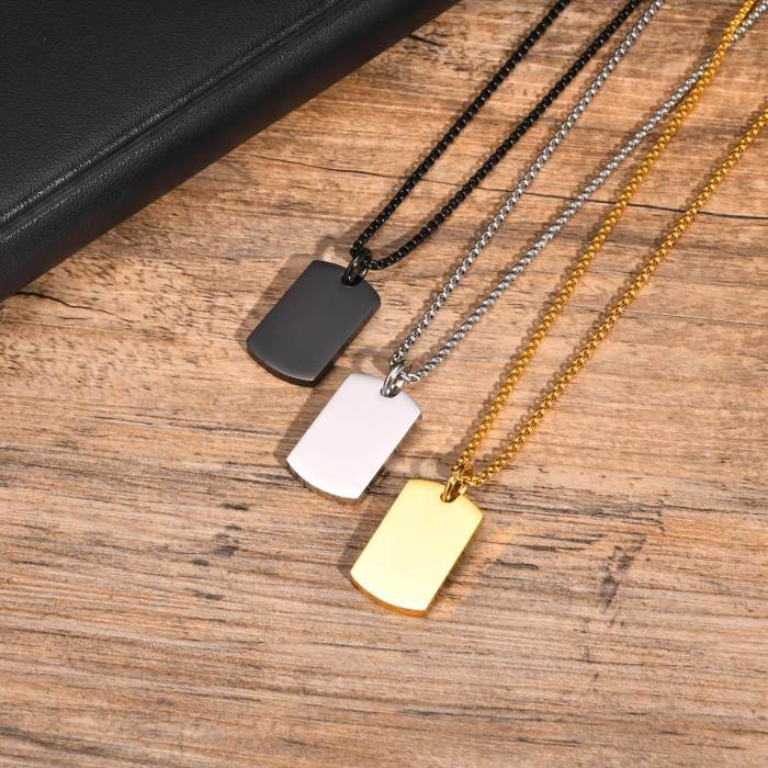 Wholesale Stainless Steel High Polished Dog Tag