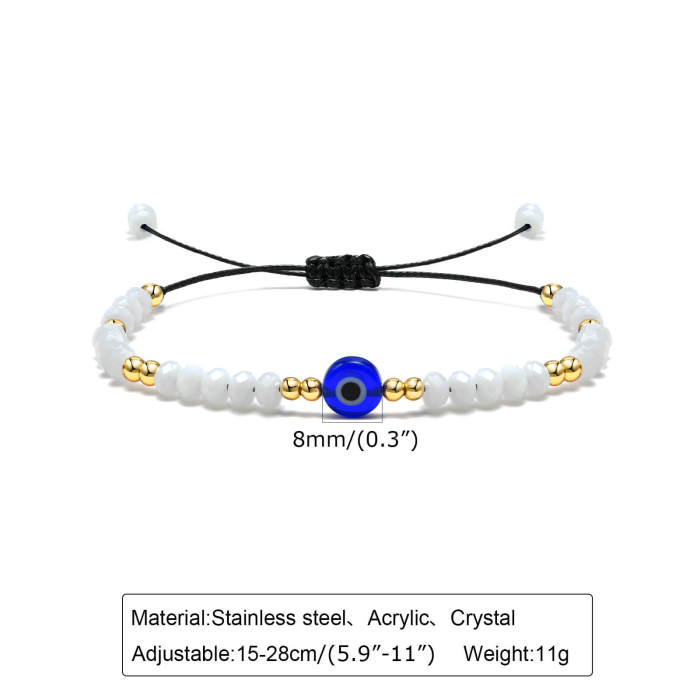 Wholesale Devil's Eye Color Beads Bracelet