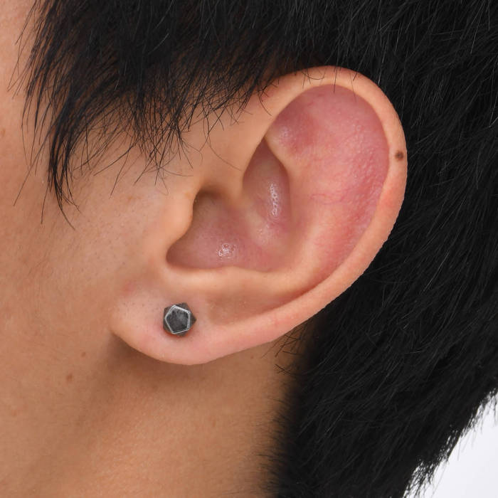 Wholesale Stainless Steel Hip Hop Earring