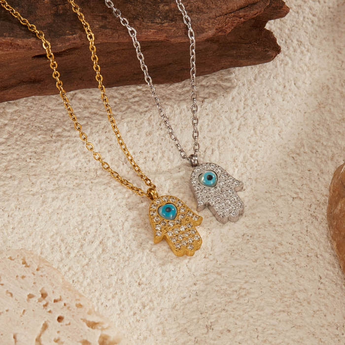 Wholesale Stainless Steel Palm Necklace