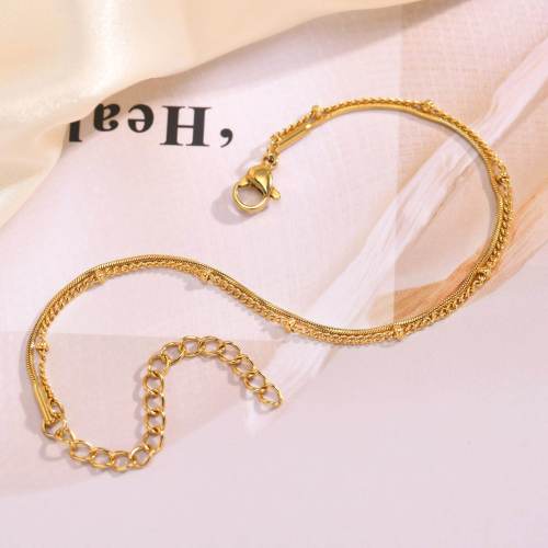 Wholesale Stainless Steel Double-layered bracelet