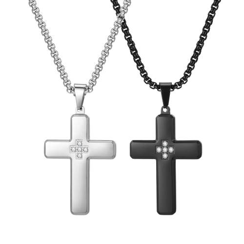 Wholesale Stainless Steel Zircon Cross