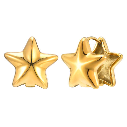 Wholesale Stainless Steel Double Star Earring