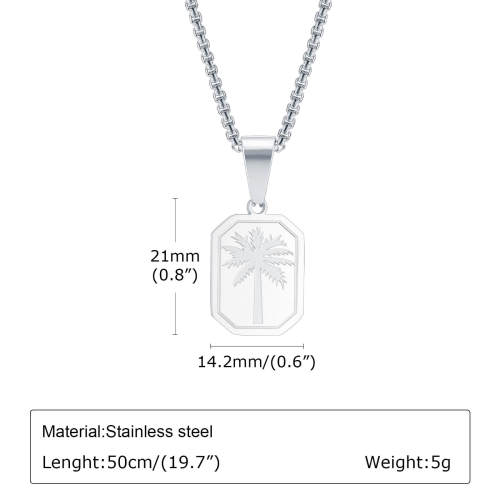 Wholesale Stainless Steel Palm Tree Pendant