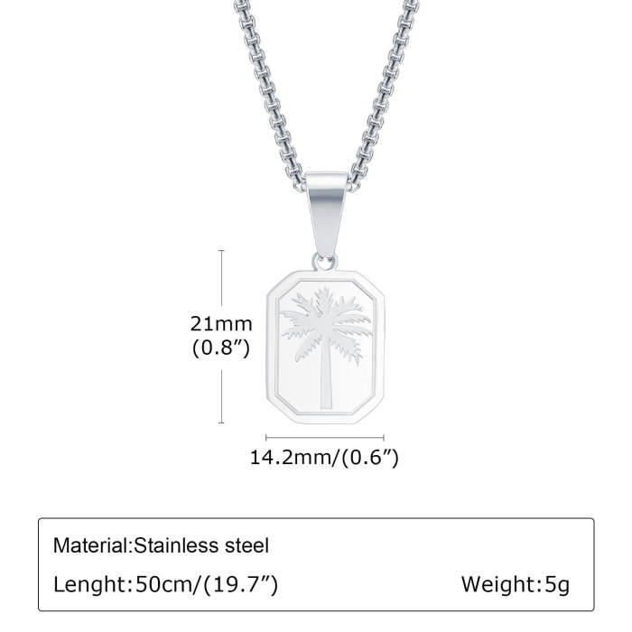 Wholesale Stainless Steel Palm Tree Pendant