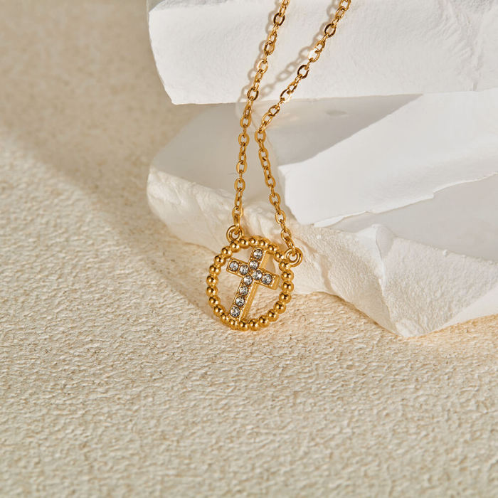 Wholesale Stainless Steel Cross Pendant Necklaces