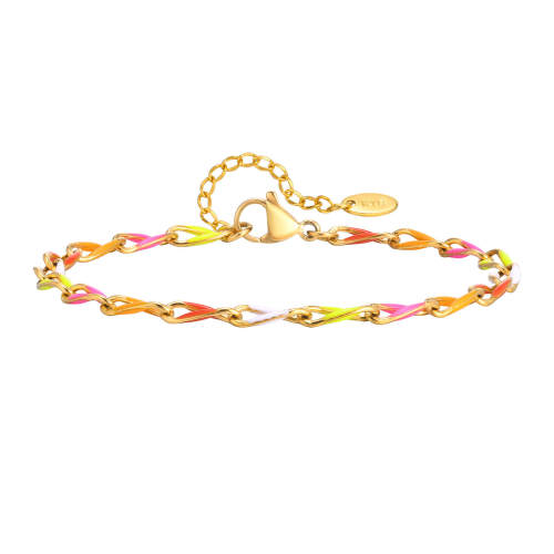 Wholesale Stainless Steel Colorful Chain Bracelet
