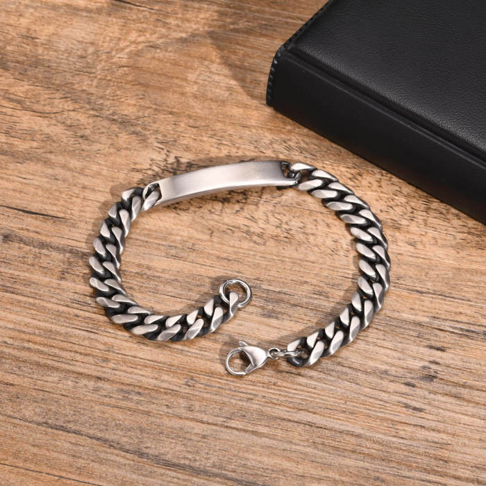 Wholesale Stainless Steel Blank Plate Bracelet