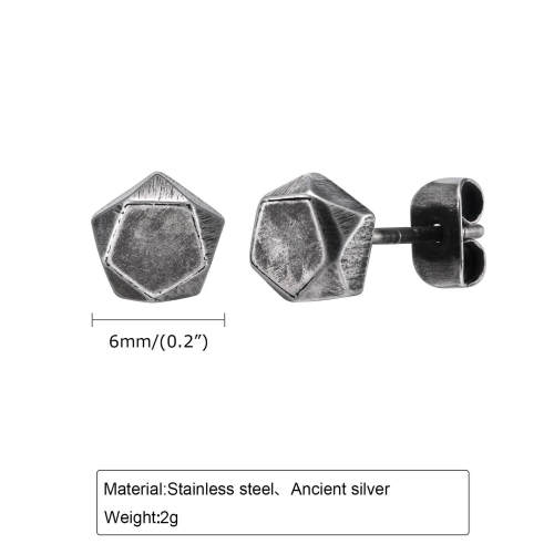 Wholesale Stainless Steel Hip Hop Earring