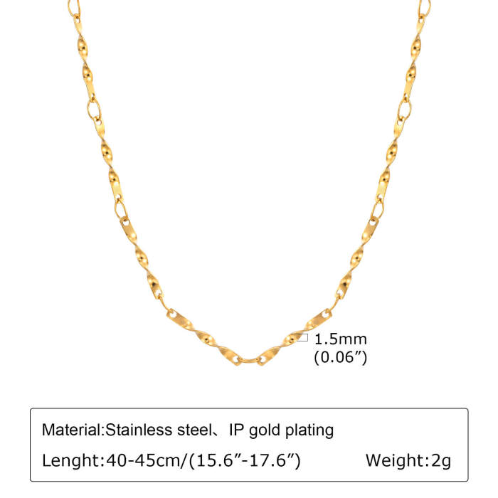 Wholesale Stainless Steel Women Chain Necklaces