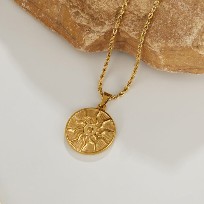 Wholesale Stainless Steel Sun Pendant