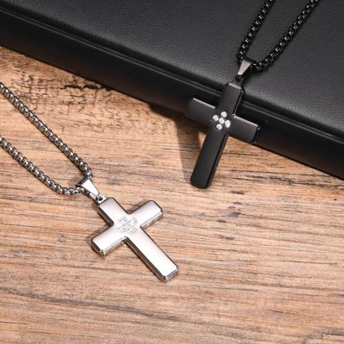 Wholesale Stainless Steel Zircon Cross